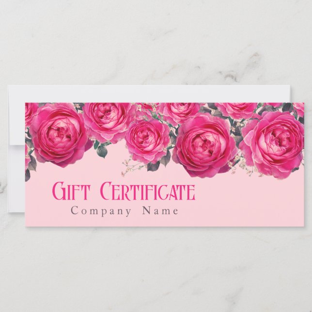 Elegantes Bouquet von Personalisierten Rose (Vorderseite)