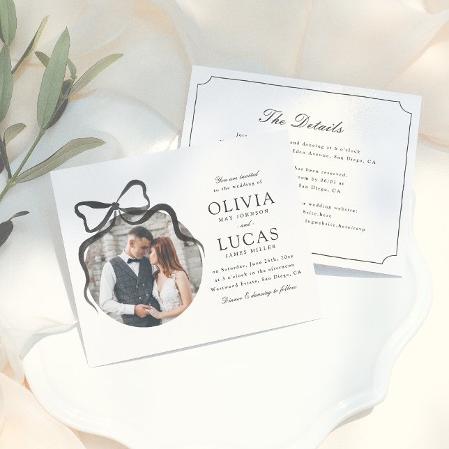 Elegantes Bow All-in-One-Foto für feierliche Hochz (Von Creator hochgeladen)