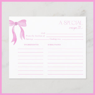 Elegantes Bow Pink Wasserfarbe Brautparty Rezept
