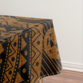 Elegantes braunes geometrisches Abstraktes Tribal- Tischdecke