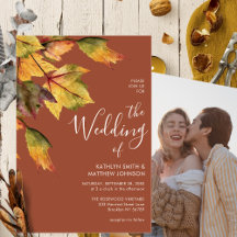 Elegantes braunes Herbst-Hochzeit im Herbst-Foto