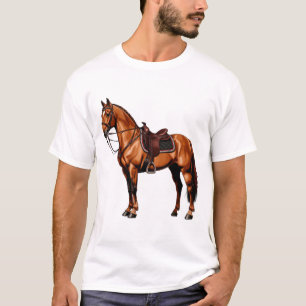 Elegantes braunes Pferd T-Shirt