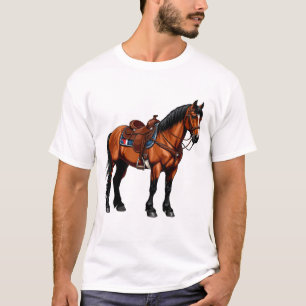Elegantes braunes Pferd T-Shirt