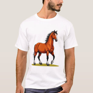 Elegantes braunes Pferd T-Shirt