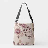 Elegantes braunes Rosenmuster
