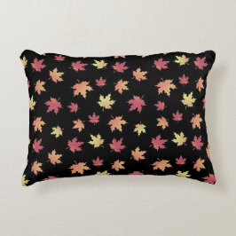 Elegantes braunes rotes Herbstmuster | Dekokissen