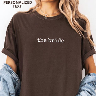 Elegantes Brautjungfern-Shirt mit individuellem Na T-Shirt