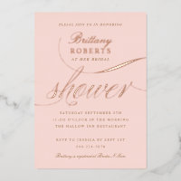Elegantes Brautparty Blush Rose Gold