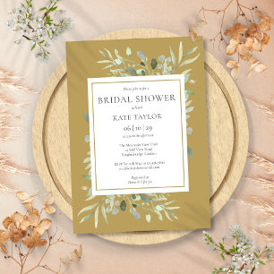 Elegantes Brautparty Botanischer Garten Einladung