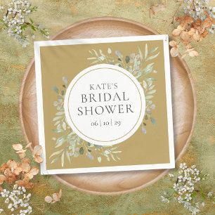 Elegantes Brautparty Botanischer Garten Serviette