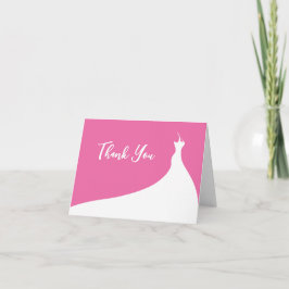 Elegantes Brautparty Danke fuchsia