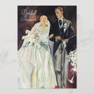 Elegantes Brautparty Einladung