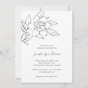 Elegantes Brautparty Einladung