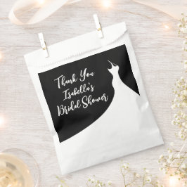 Elegantes Brautparty Gefallen Beutel schwarz Geschenktütchen