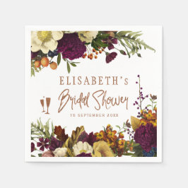 Elegantes Brautparty im Herbst Serviette