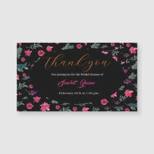 Elegantes Brautparty in Aquarellfarben, rosa und b Magnetkarte