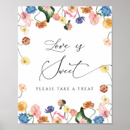Elegantes Brautparty Liebe ist Sweet Poster
