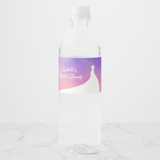 Elegantes Brautparty lila Wasserfarbe (Vorderseite)