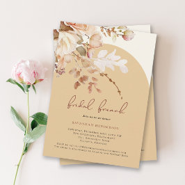 Elegantes Brautparty mit floralen Farben Brunch Einladung