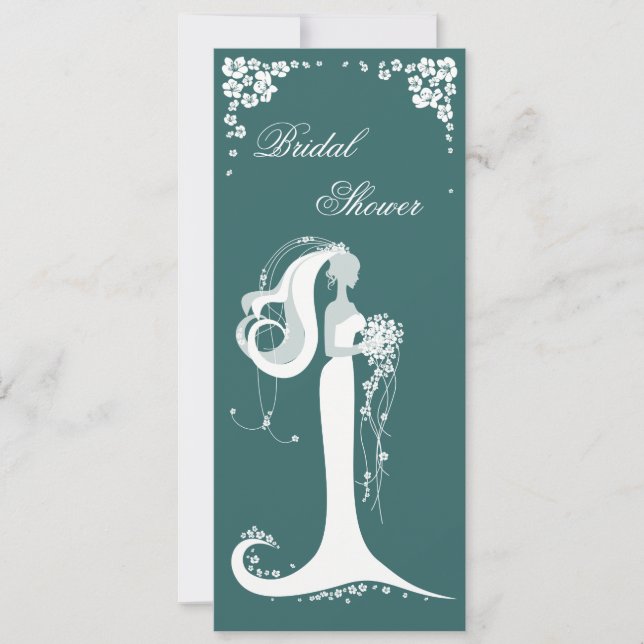 Elegantes Brautparty Party Ankündigung (Vorderseite)