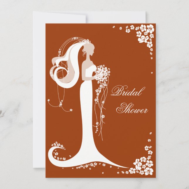 Elegantes Brautparty Party Ankündigung (Vorderseite)