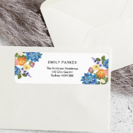 Elegantes Brautparty Rücksendeadresse-Label