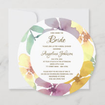 Elegantes Brautparty Wasserfarben