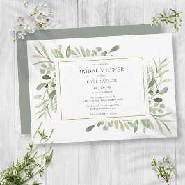 Elegantes Brautparty Watercolor Einladung