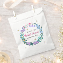 Elegantes Brautparty Wildblumen Garland