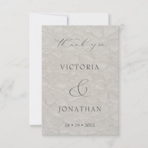 Elegantes Brautschrift-Foto-Hochzeit Dankeskarte