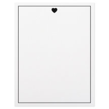 Elegantes Briefpapier mit Herzsymbol, stilvolles B