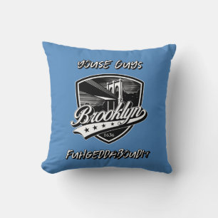 Elegantes Brooklyn-Logodesign Kissen