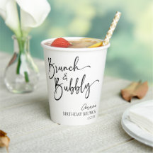 Elegantes Brunch und Bubbly Birthday Brunch Party