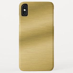 Elegantes Brushed Gold iPhone XS Max Hülle