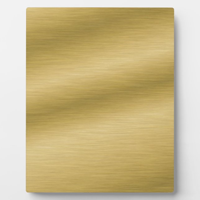 Elegantes Brushed Gold Fotoplatte (Vorderseite)