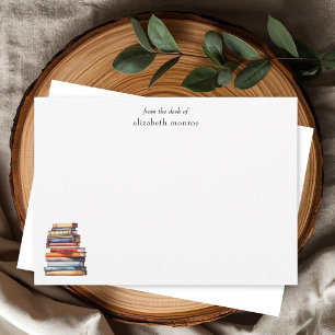 Elegantes Buchliebhaber Von meinem Schreibtisch Pe Mitteilungskarte