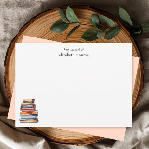 Elegantes Buchliebhaber Von meinem Schreibtisch Pe Mitteilungskarte