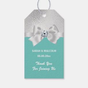 Elegantes Bugsilber aquamarine Gunst Geschenkanhänger