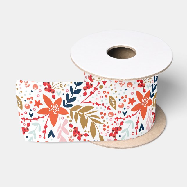 Elegantes buntes Weihnachtsgebäck Satinband (Spule)