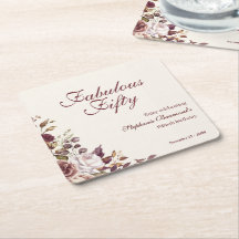 Elegantes burgunderrotes florales Fantastisch Fünf