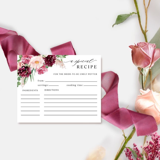 Elegantes Burgundy Rosa Rosa Brautparty Rezept (Von Creator hochgeladen)