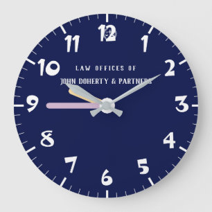 Elegantes Büro für Anwälte Rechtsanwaltskanzlei B Große Wanduhr
