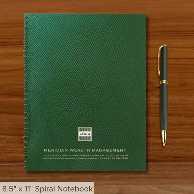 Elegantes Business-Notebook mit Logo Notizbuch (Von Creator hochgeladen)