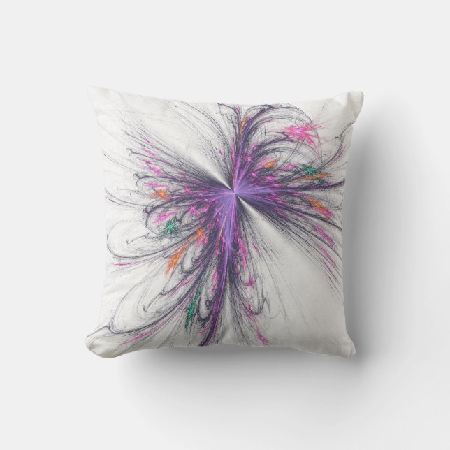 Elegantes Butterfly Fraktal Mojo Pillow Kissen (Vorderseite)