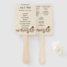 Elegantes Butterfly-Hochzeitsprogramm