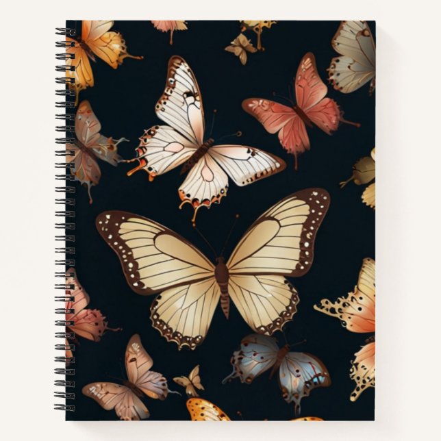 Elegantes Butterfly-Notebook Notizbuch (Vorderseite)