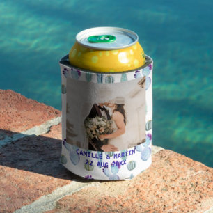 Elegantes Cactus Custom Wedding Foto Personalisier Dosenkühler