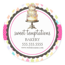 Elegantes Cake Bakery Box Siegel