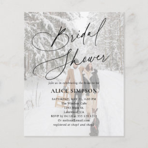 Elegantes Calligrafy Foto Brautparty