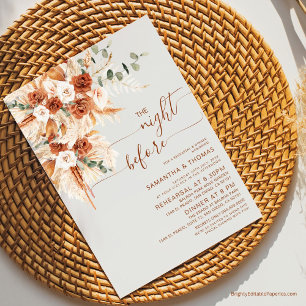 Elegantes Calligrafy Probe Abendessen Einladung